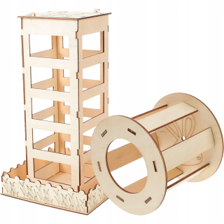 Kŕmidlo, napájadlo pre zajace, morčatá - Činchilla seno Rabbit Grass Stand Container 2 ks