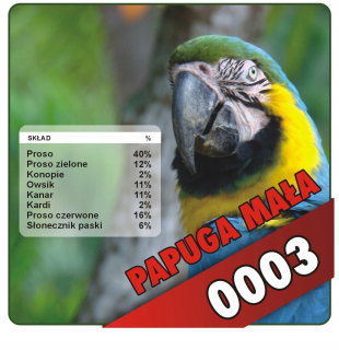 Krmivo pre papagáje - Chympion Pape Pright Small Great Mifter 20 kg