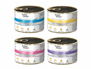 Konzervy mokré krmivo pre psa - Junior Noteć Valley Small Mix Chuť 24x185g