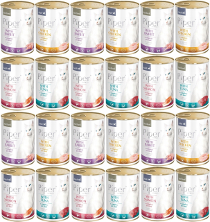 Krmivo pre mačky - NoteV VALEY PIPPER PRE KOTA MIX FLAVORS 24X 400G