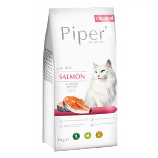 Granule pre mačky - Noteć Valley Piper sterilizovaný losos 3 kg lososa