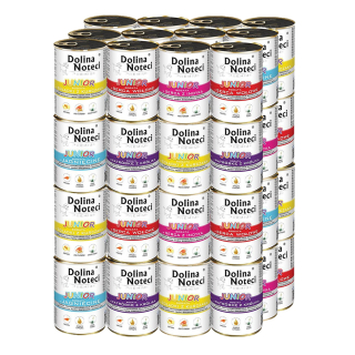 Konzervy mokré krmivo pre psa - Noteci Valley Premium Junior Mix chutí 48 x400g
