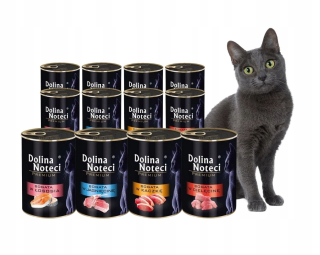 Mix príchutí Dolina Noteci Premium Cat 12x400g