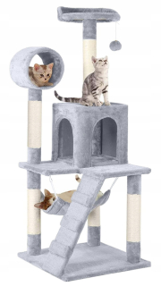 Škrabadlo pre mačku - Drapak pre Cat Cottage Booth Strom lôžko 130cm