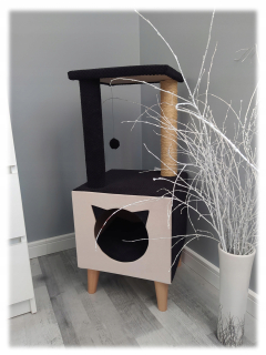 Odpočivadlo pre mačky - Drapak for Cat Cats House Lair Big Black