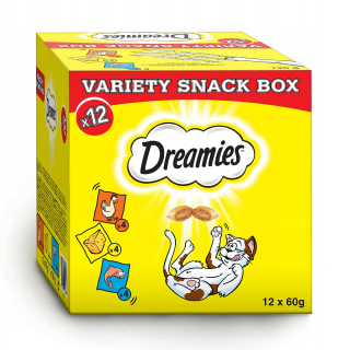 Pochúťka pre mačky Dreamies 12x60g