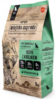 Suché krmivo Wiejska Zagroda moriak s králikom 9 kg