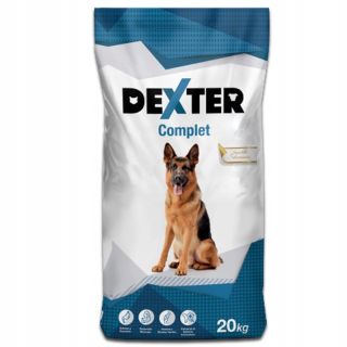 Suché krmivo pre psy granule - Dexter Kompletné jedlo pre psov veľkých plemien 20 kg