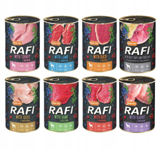 Krmivo pre psy - NOTECI NOTECI NOVÁ RAFI MIX 8 FLUTORS 48X400G