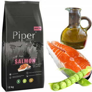 Piper suché krmivo losos 12 kg