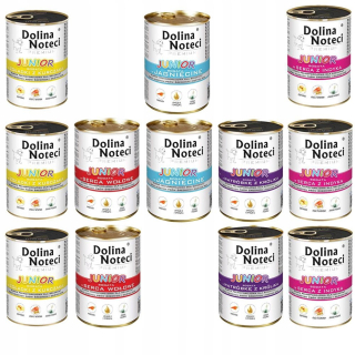 Konzervy mokré krmivo pre psa - Noteci Valley Premium Junior Mix Chuť 12 x 400 g