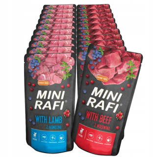 RAFI MINI FOOD 10 X 150G HOVÄDZIE VRECKO
