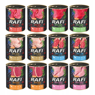 Konzervy mokré krmivo pre psa - Rafi Premium Noteć Valley 12x800g