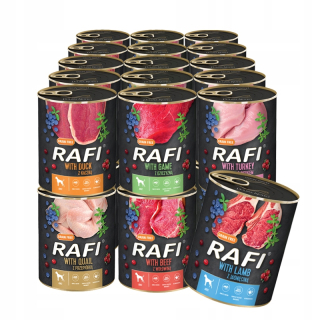 Konzervy mokré krmivo pre psa - Rafi Premium notal Valley 30x800g