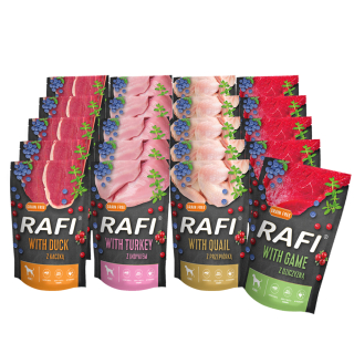 RAFI Rafi Classic mokré krmivo pre psov, vrecúško 20x500g