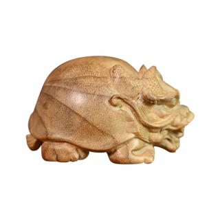 Dragon Turtle Sochy Ornament Drevená vyrezaná