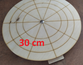 Hračka pre králika, morča - Navijakový disk 30 cm pavučiny pre činky