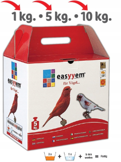 Krmivo pre papagáje - Easyym Egg Karma pre červené kanáliky 5 kg