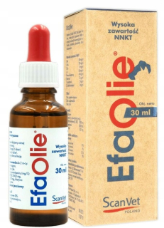 Vitamíny pre mačky - Efa olie 30 ml skenovanie