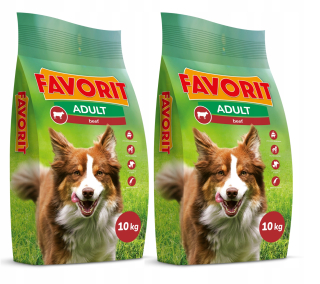Obľúbené suché hovädzie krmivo 10 kg