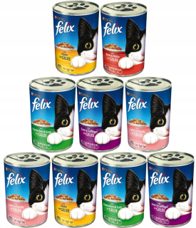 Krmivo pre mačky - Felix môže jedlo pre Cat MIX Flavors 400g X9