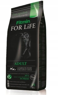 Suché krmivo pre psy granule - Fitmin for Life dospelých Všetky plemená 15 kg