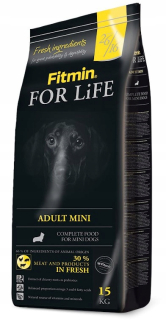 Suché krmivo pre psy granule - Fitmin for Life Mini dospelých 15 kg