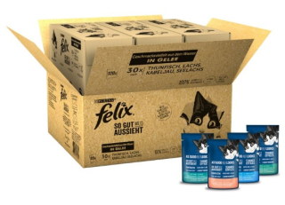 Krmivo pre mačky - FELIX SOGUT BALÍK 120X85G MIX ALVORS - RYBY