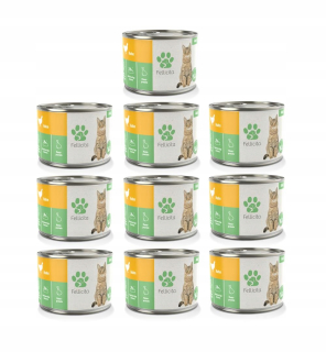 Konzerva pre mačky - Fellicita Cat - Pure Chicken - Chicken 10x200G