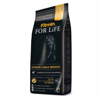 Suché krmivo pre psy granule - Fitmin for Life Juniorské veľké plemená 15 kg
