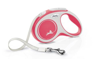 Vodítko pre psa - FLEXI NOVÉ COMFORT S 5M Páska až 15kg červená
