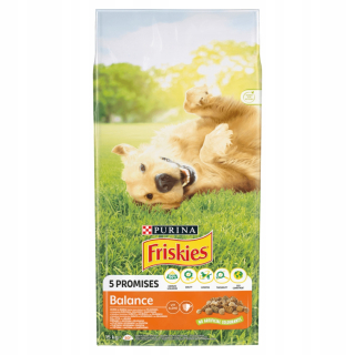 PURINA FRISKIES Balančné krmivo pre psov kuracie 15kg