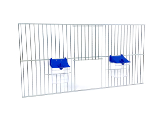 Klietka, voliera pre papagaje - Predná predná strana pre klietku 50x25 + pijan