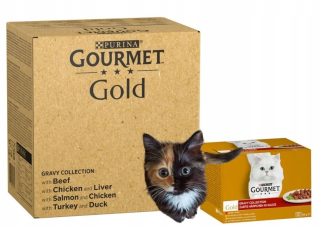 Gourmet Gold v omáčke 24 x 85 g kúskov v omáčke