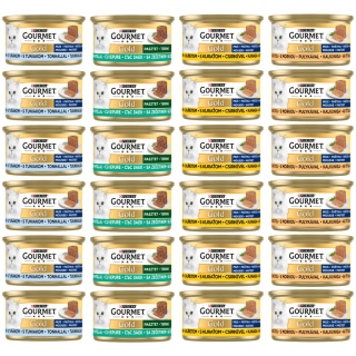 Gourmet Gold Mousse Mix 4 príchute 85g x 24