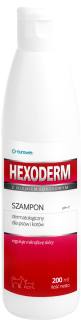 Hexoderm dermatologický šampón pre psy a mačky.