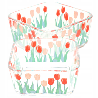 Kŕmidlo, napájadlo pre zajace, morčatá - Bunny Bowl pre škrečok Bunny Feeder Glass Rabbit 2 PCS