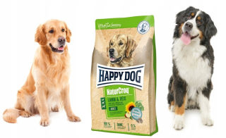Suché krmivo pre psy granule - Happy Dog Naturaq Lamb a 15 kg ryže