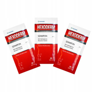 Hexoderma - dermatologický šampón sa otriasa 20x