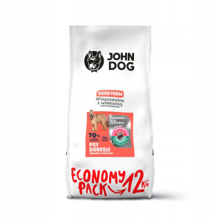 John Dog suché krmivo pre bravčové mäso 12 kg