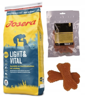 Suché krmivo pre psy granule - Josera Light & Vital 15 kg + Freebies