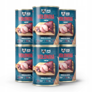 Mokré krmivo Jane Cat hovädzie 2,4 kg