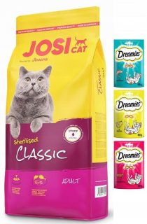 Krmivo pre mačky - Josera Josicat Classic Sterilizovaný 18KG + ZADARMO