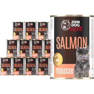 John Dog for Cats mokré krmivo losos 0,4 kg