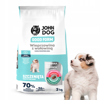 John Dog suché krmivo pre bravčové mäso 3 kg