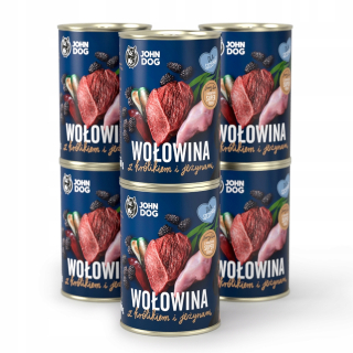 John Dog mokré krmivo hovädzie 2,4 kg