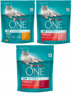Krmivo pre mačky - Mačka Food Purina One 3 Sterilcat Dospelé príchute