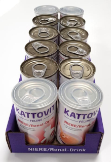 Krmivo pre mačky - Kattovit renálny nápoj drink pre CAT 12 x 135ml