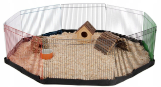 Klietka pre zajace, morčatá - Kerbl Home -Vyrábané playpen pre hlodavce, 8 prvkov 34x23c