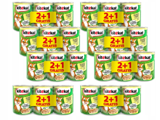 Krmivo pre mačky - KURA NA OMÁČKU KITEKAT 400g x 24ks